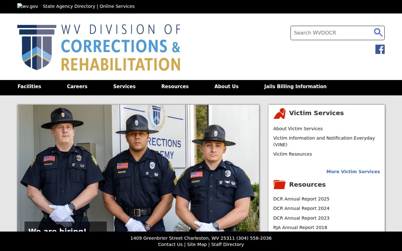 Boone County arrest search through the West Virginia corrections agency