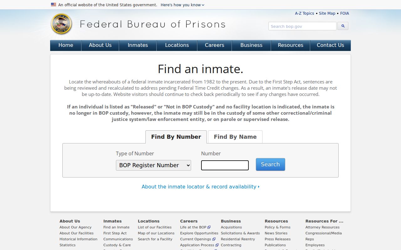 Boone County sex offender records compared with the federal inmate locator
